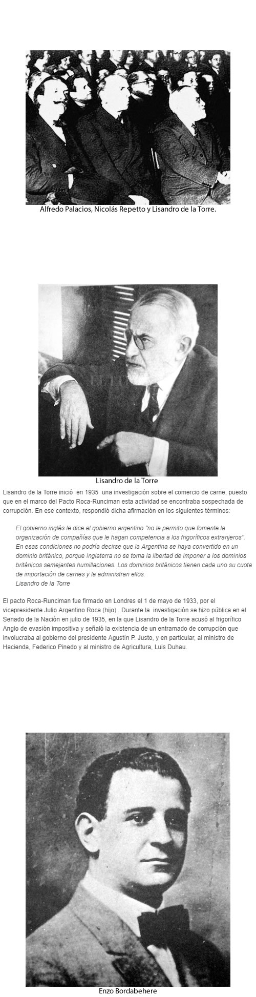 Enzo Bordabehere y Lisandro de la Torre